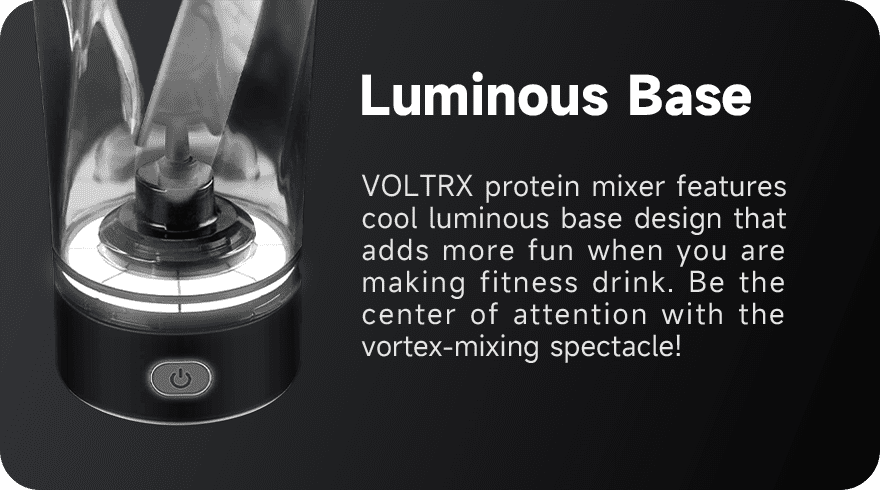 VOLTRX Electric Shaker Bottle - VortexBoost Portable USB C Rechargeable  Protein Shake Mixer, Shaker Cups for Protein Shakes and Meal Replacement